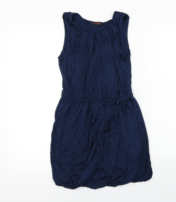 Miss Selfridge Womens Blue Basic Blouse Size 8
