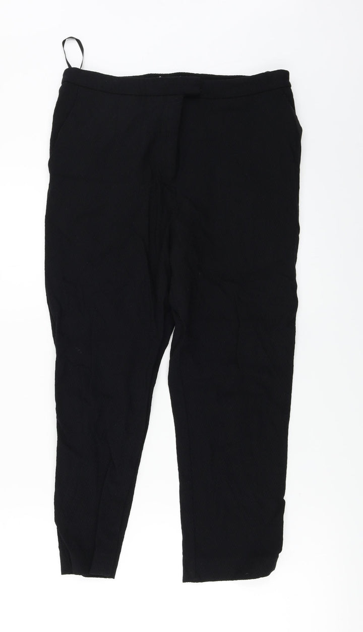 Warehouse Womens Black Trousers Size 14 L21 in