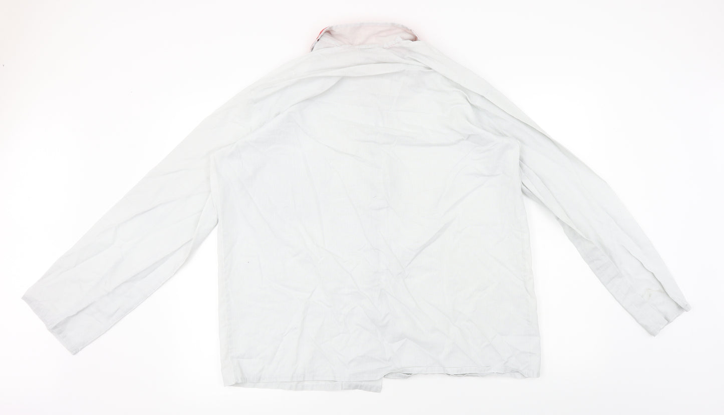 johns crafts Mens Ivory    Button-Up Size L