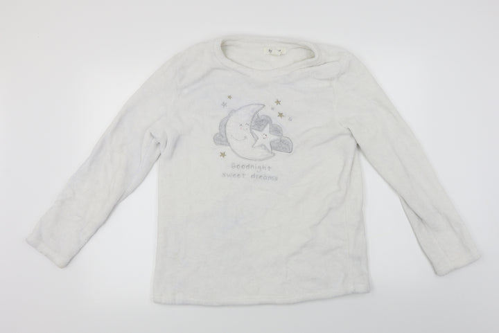 love to lounge Womens White Pullover Jumper Size M