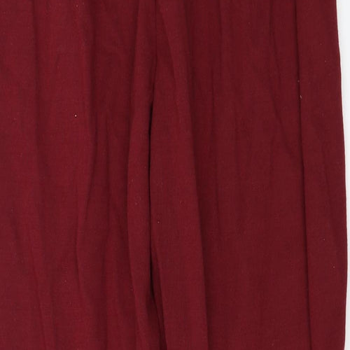 Amber Womens Red   Trousers  Size 24 in L23 in