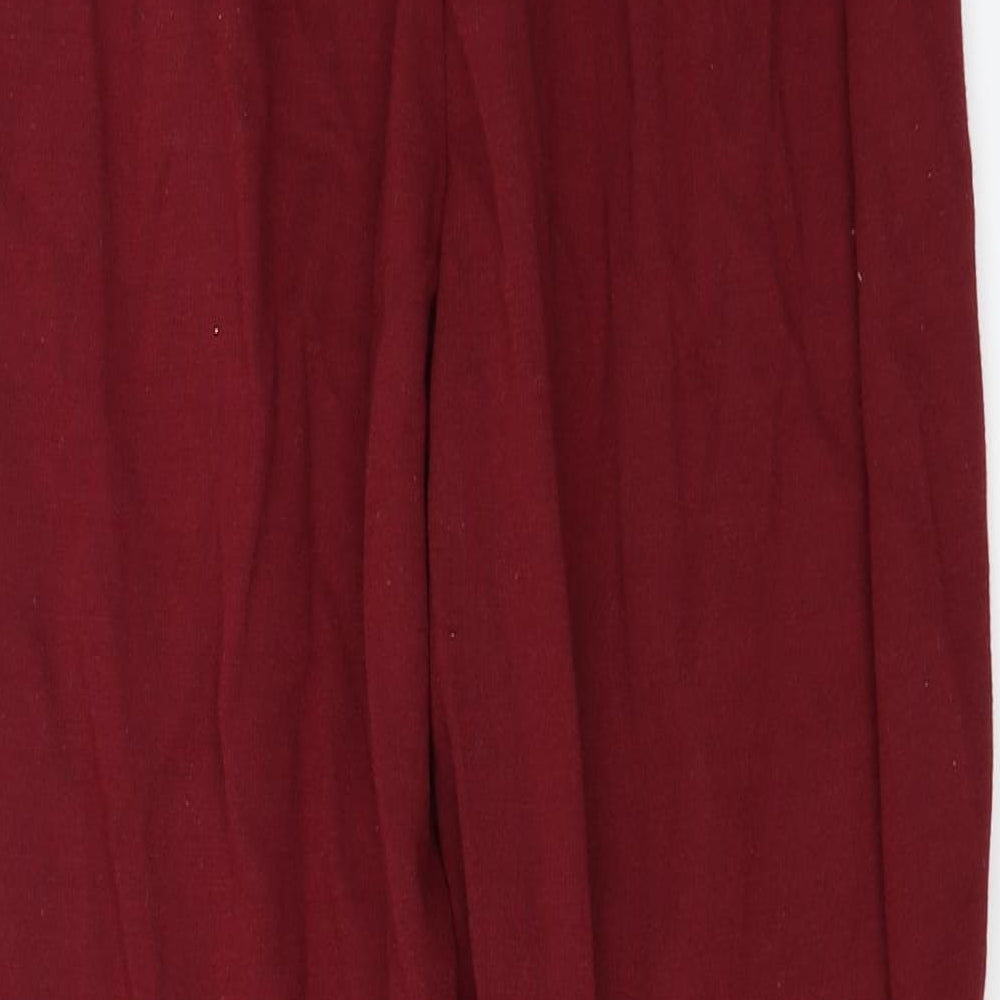 Amber Womens Red   Trousers  Size 24 in L23 in