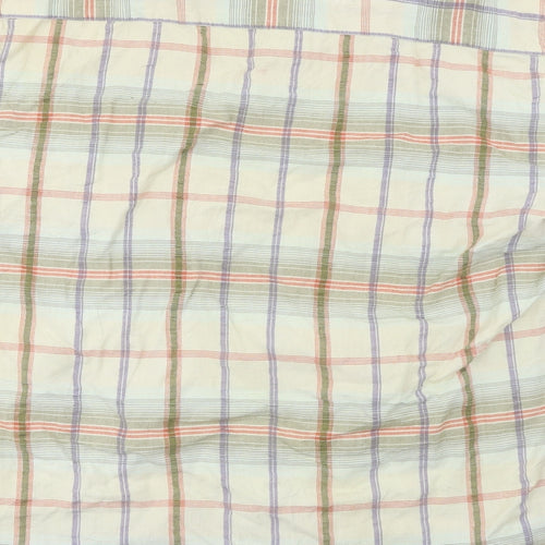 Cotton Traders Mens Yellow Check   Button-Up Size M