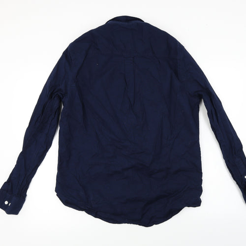 Burton  Mens Blue    Button-Up Size L