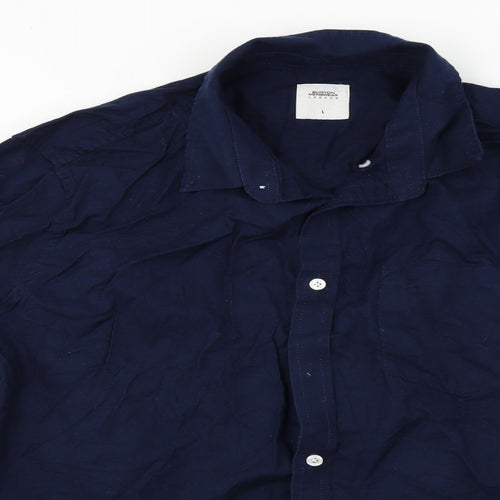 Burton  Mens Blue    Button-Up Size L