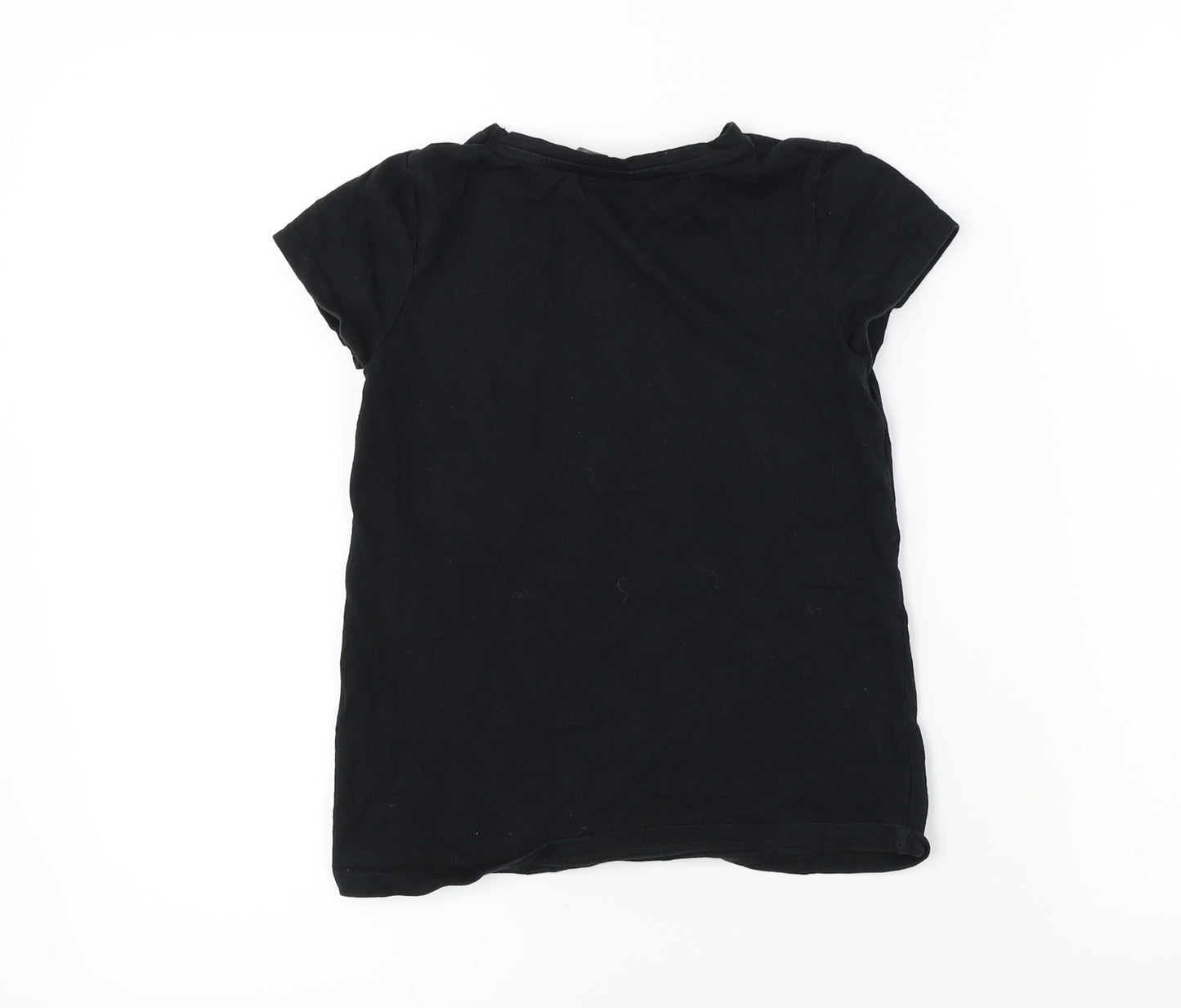 George  Girls Black   Basic T-Shirt Size 8-9 Years