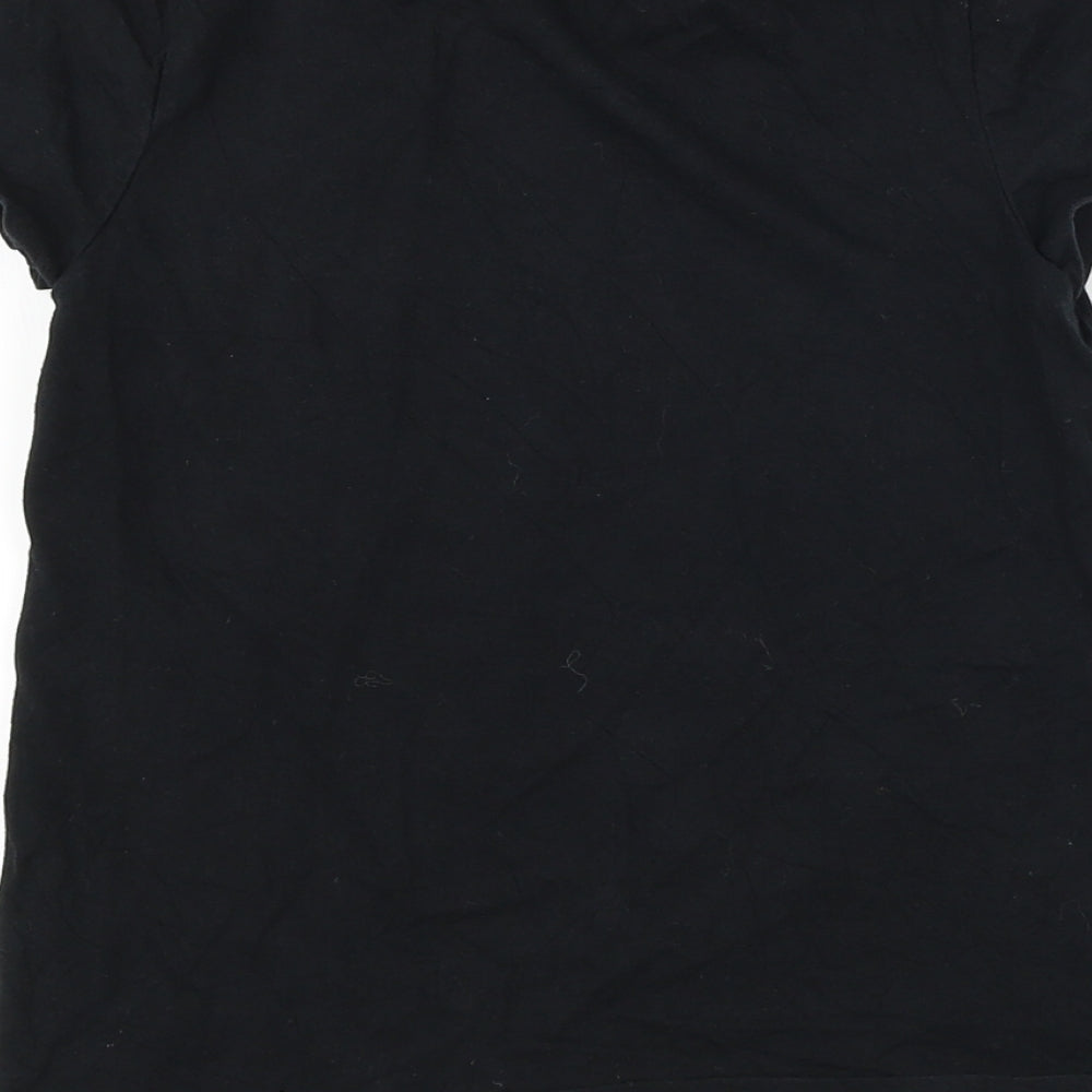 George  Girls Black   Basic T-Shirt Size 8-9 Years