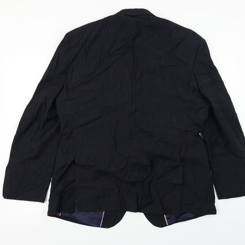 Marks and Spencer  Mens Black Striped  Jacket Blazer Size 42