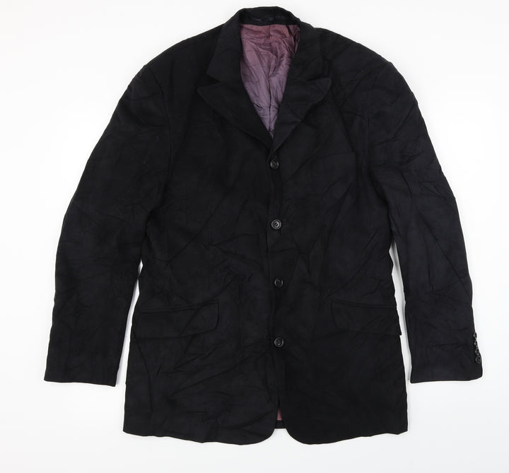 Wilson  Mens Black   Jacket Blazer Size 38