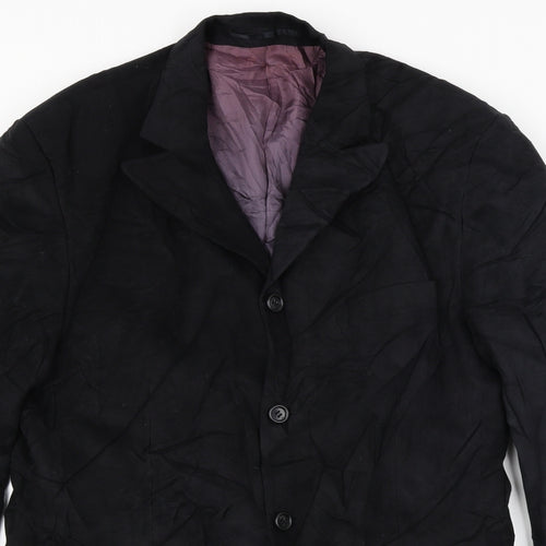 Wilson  Mens Black   Jacket Blazer Size 38