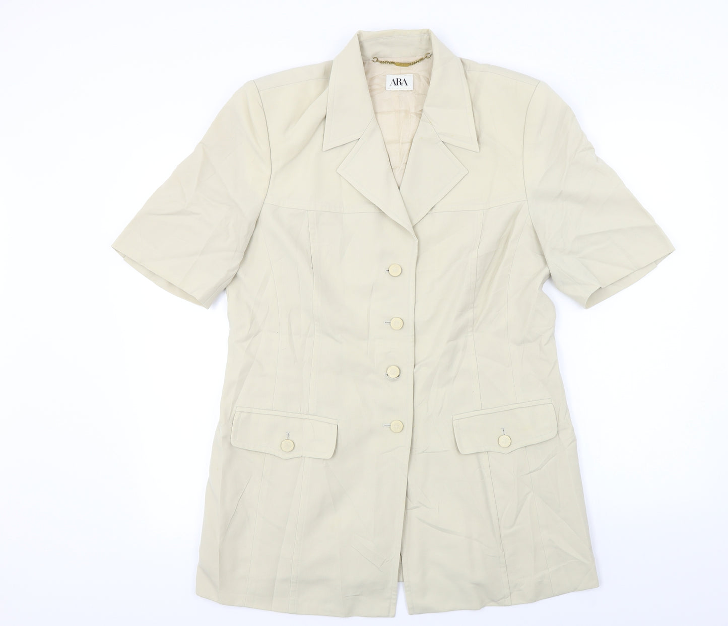 ara Womens Beige   Jacket Coat Size 12