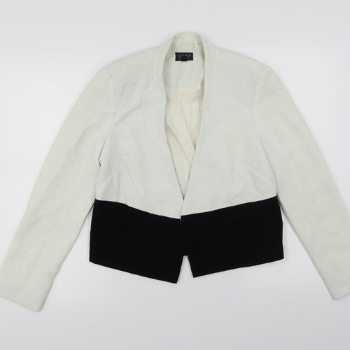 Topshop Womens White   Jacket Blazer Size 10