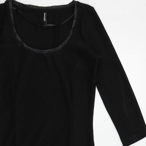 page one Womens Black Colourblock  A-Line  Size M