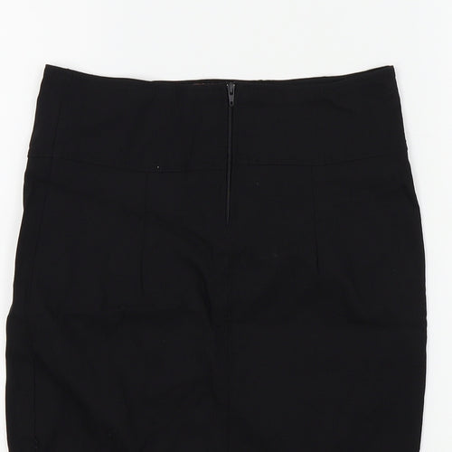 MISSSEXIES Womens Black   A-Line Skirt Size 10  - split front