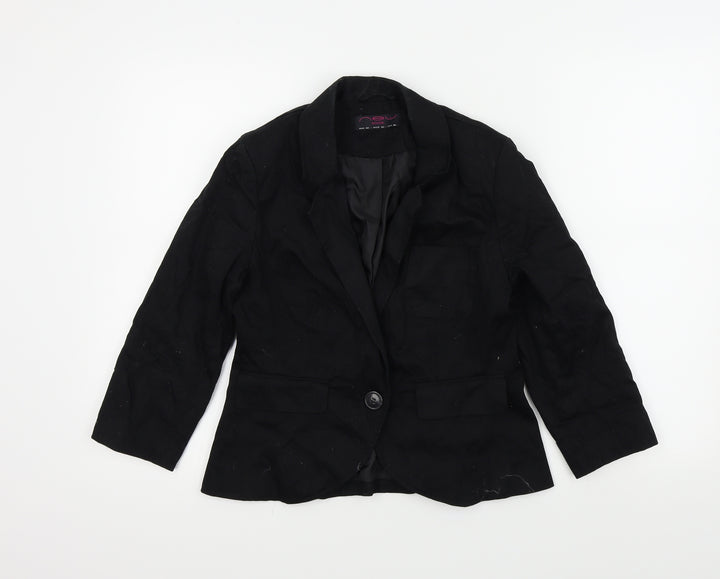 New Look Womens Black Jacket Size 12
