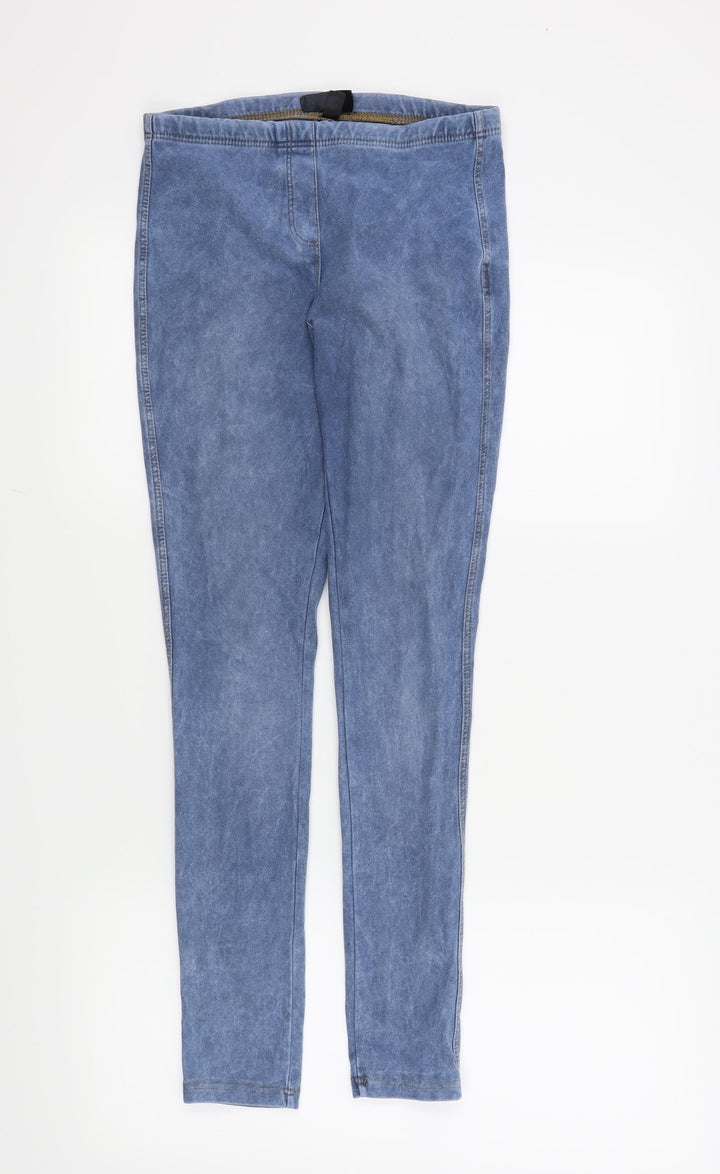 Topshop Womens Blue Skinny Jeans Size 6 L28 in