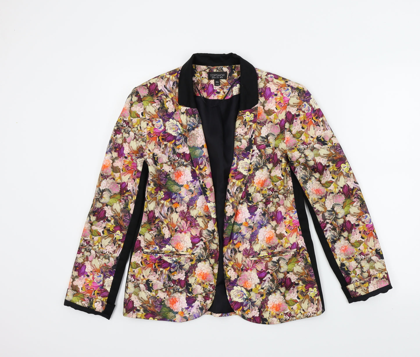 Topshop Womens Multicoloured Floral  Jacket  Size 6