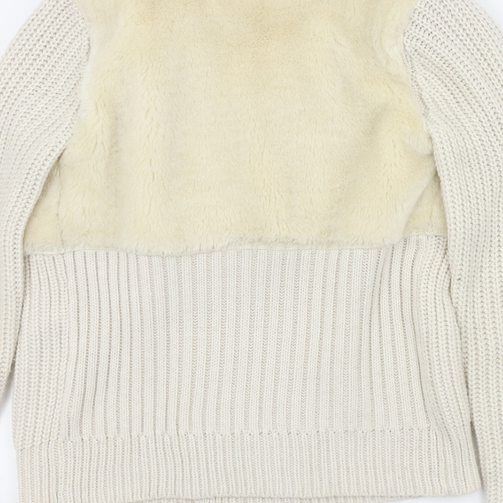 River Island Womens Beige   Cardigan Jumper Size 12