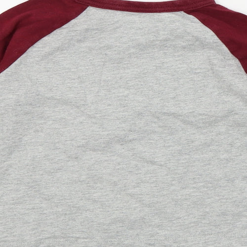 Gap Boys Grey Colourblock  Basic T-Shirt Size 24 Months  - GAP