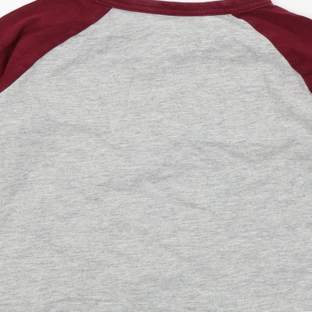 Gap Boys Grey Colourblock  Basic T-Shirt Size 24 Months  - GAP