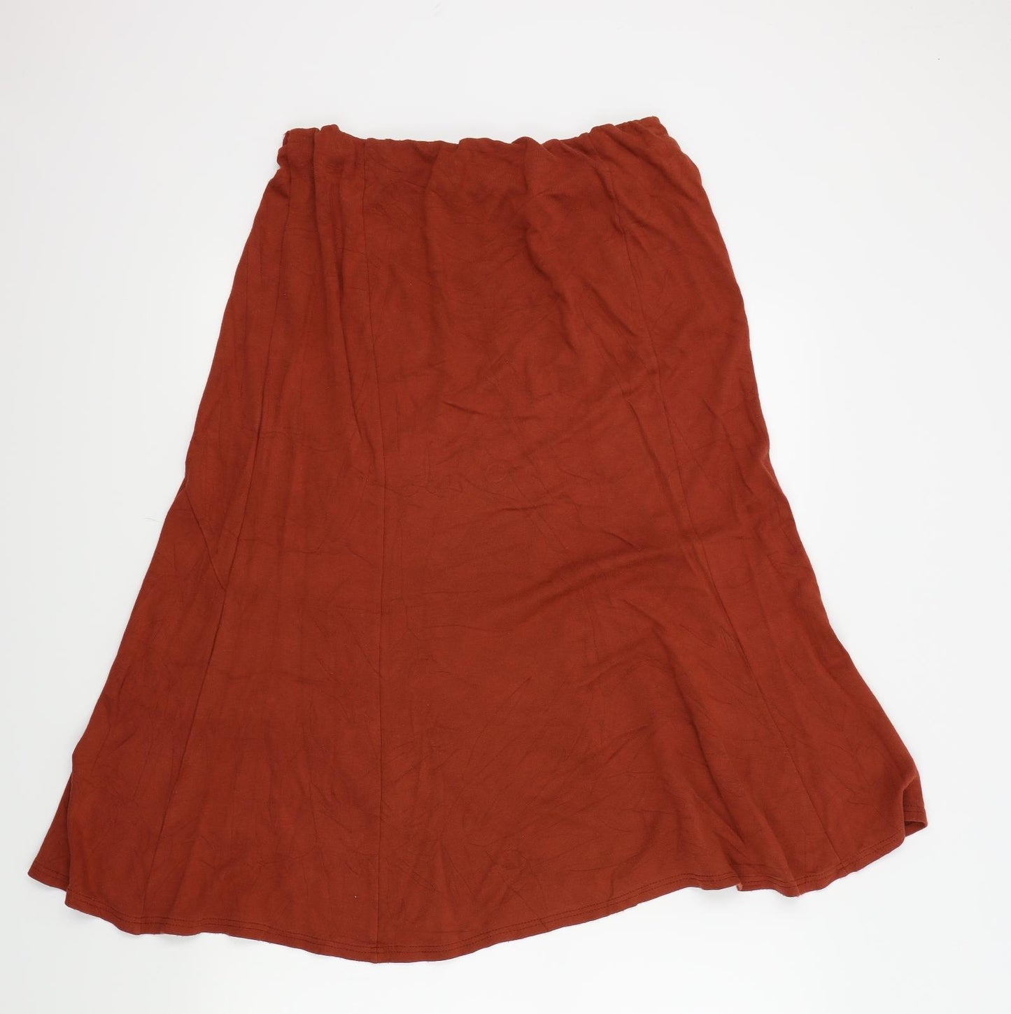 bonmarche Womens Orange   Flare Skirt Size 18
