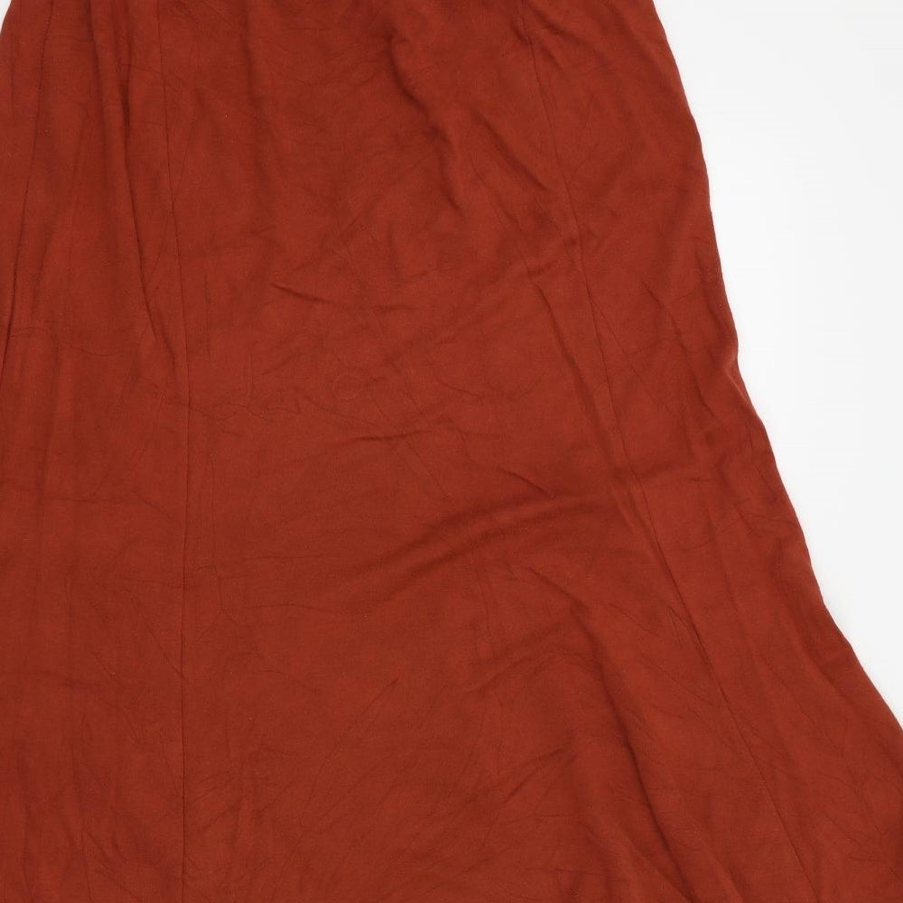 bonmarche Womens Orange   Flare Skirt Size 18