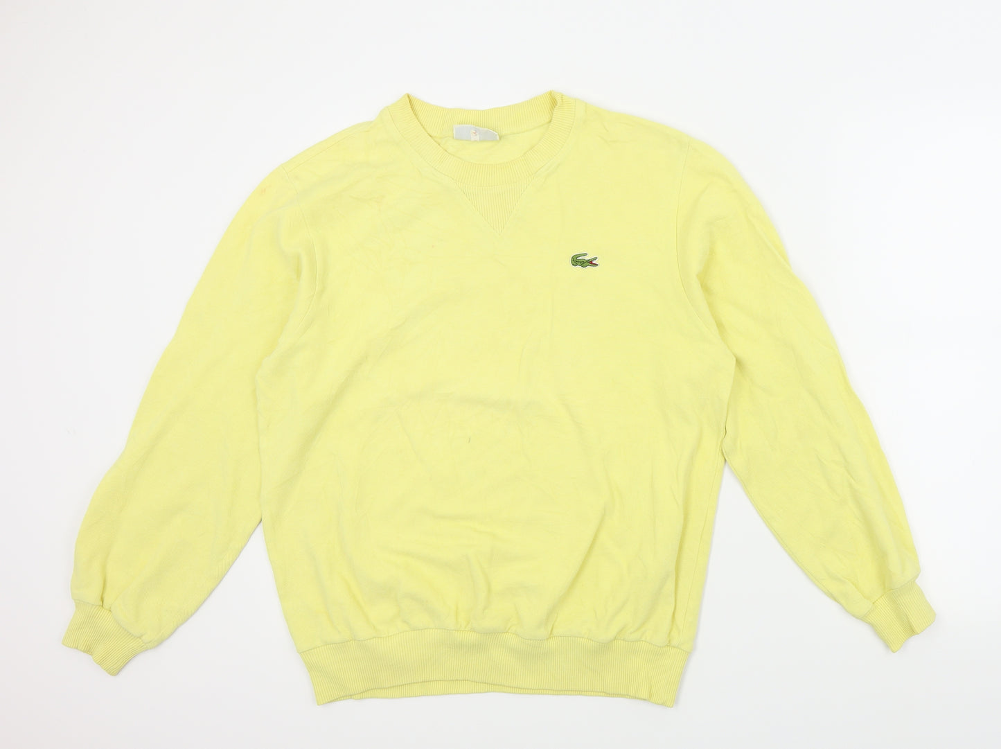 Lacoste Mens Yellow   Pullover Jumper Size L