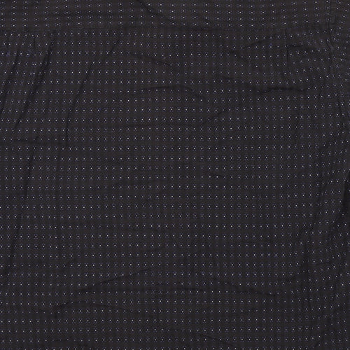 Xplicit Mens Black Geometric   Button-Up Size L