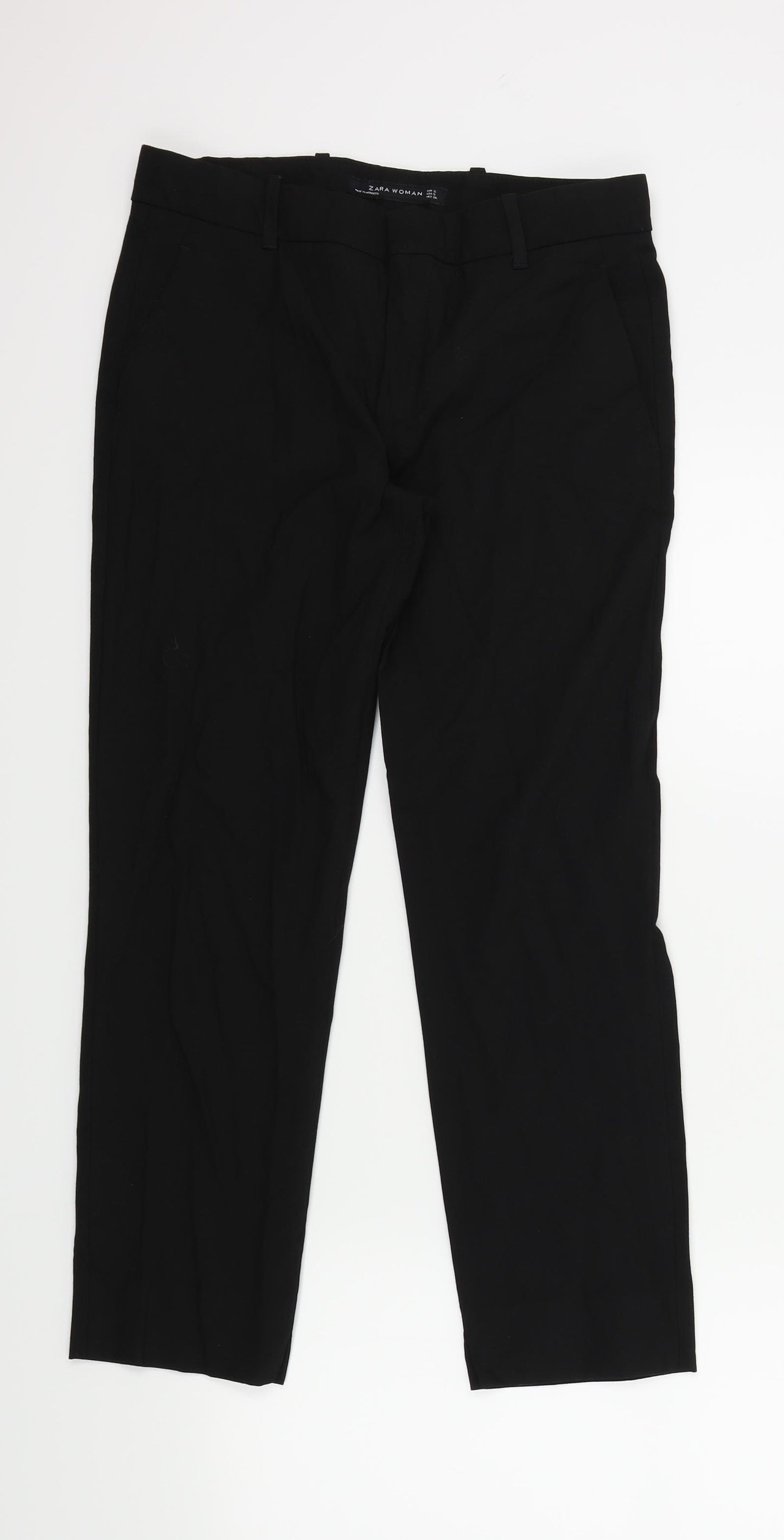 Zara Womens Black   Trousers  Size S L25 in