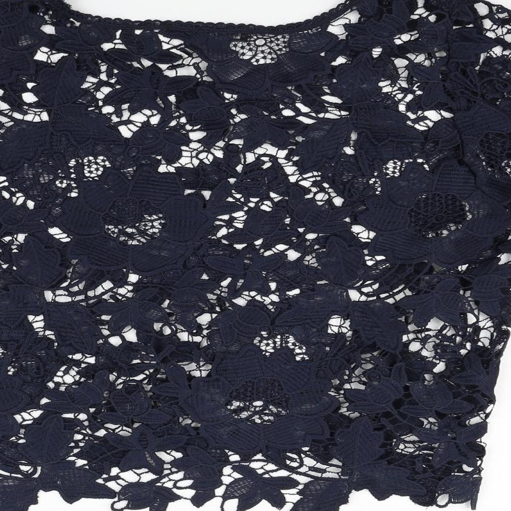 Atmosphere Womens Blue   Basic Blouse Size S  - open