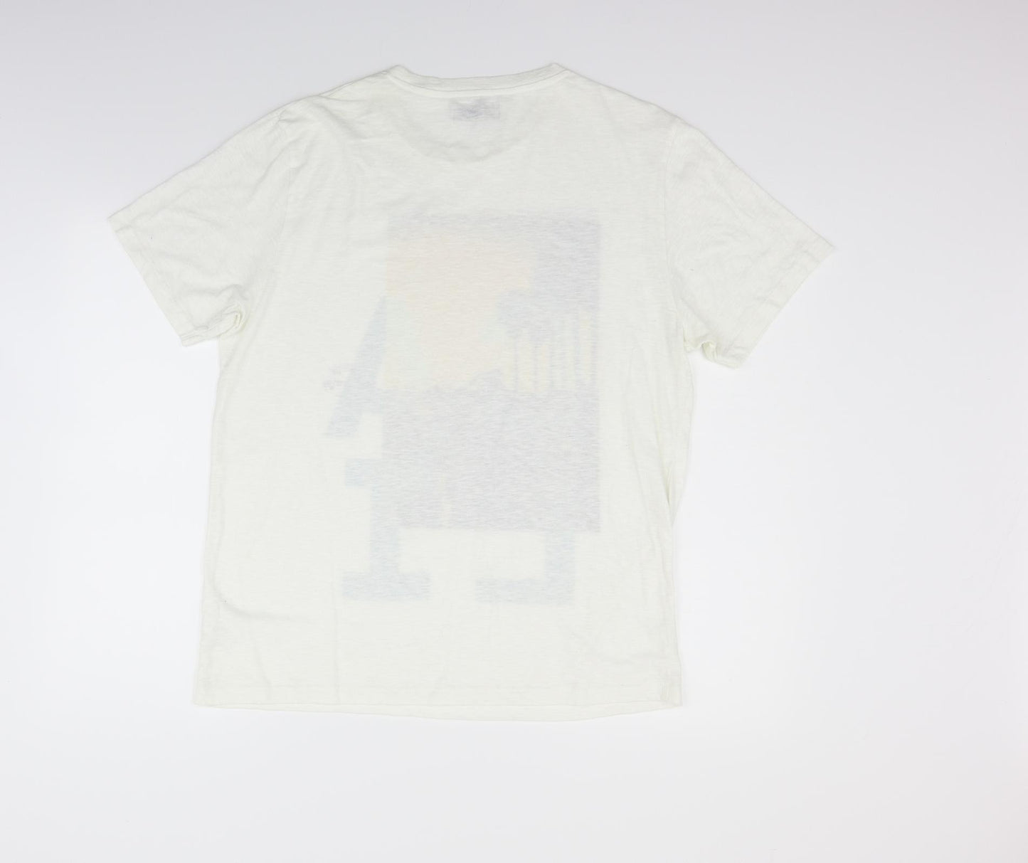 NEXT Mens White    T-Shirt Size L