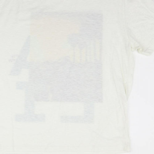 NEXT Mens White    T-Shirt Size L