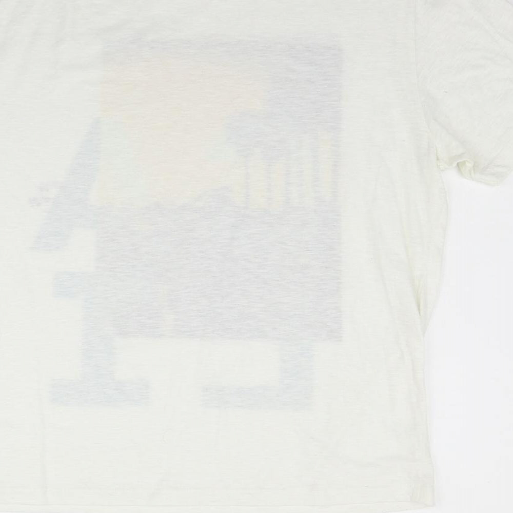 NEXT Mens White    T-Shirt Size L