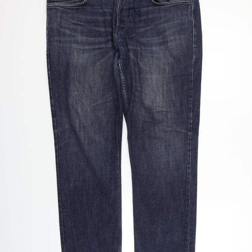 George Womens Blue   Straight Jeans Size 36 in L30 in