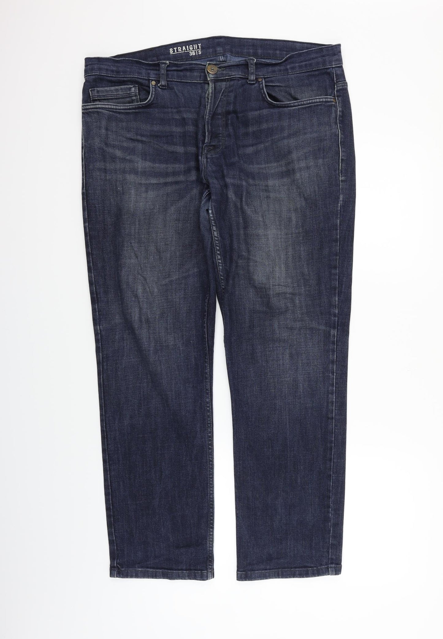 George Womens Blue   Straight Jeans Size 36 in L30 in