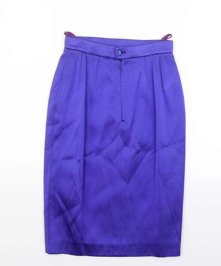 Preworn Womens Blue A-Line Skirt Size 24 in