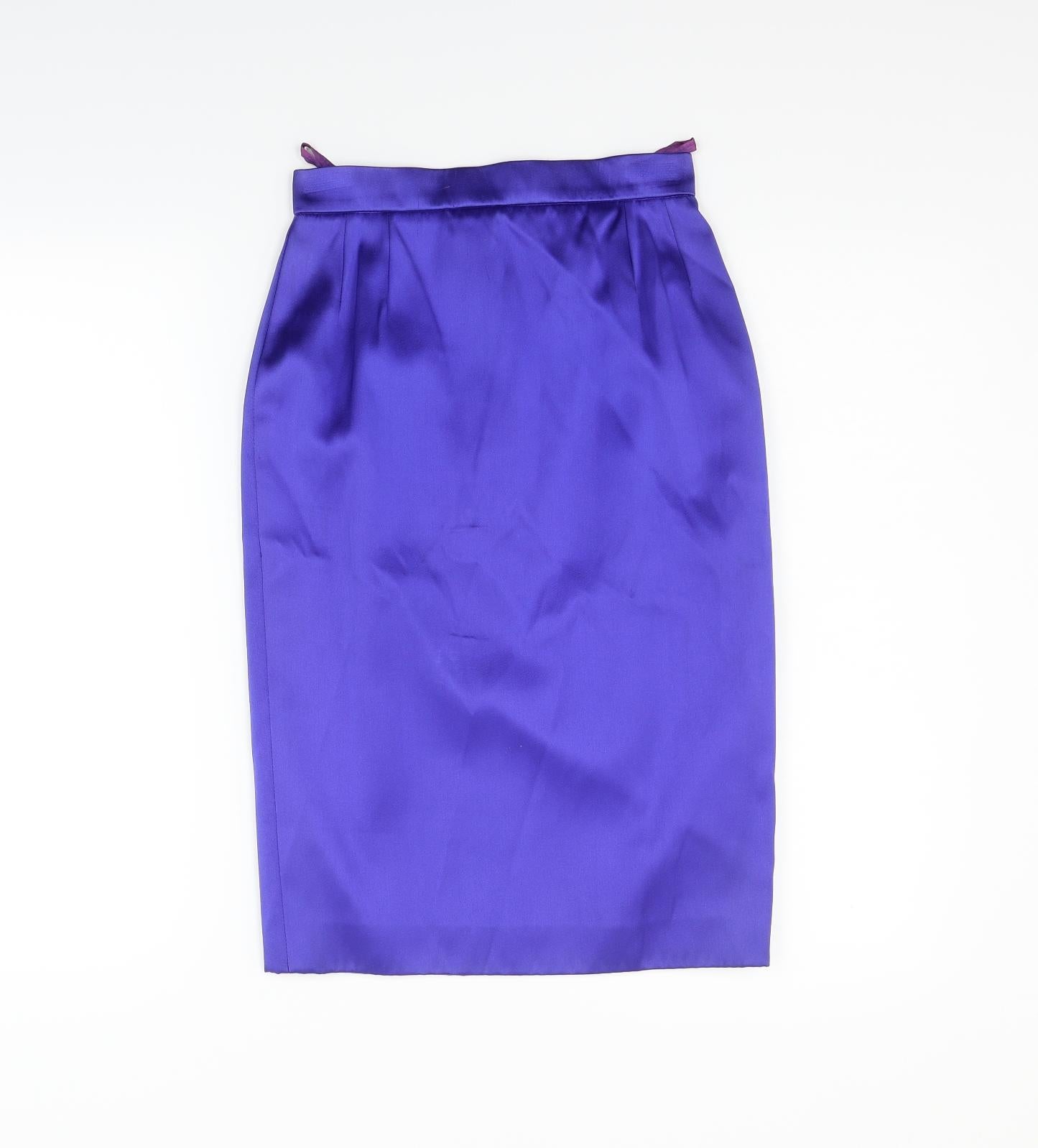 Preworn Womens Blue   A-Line Skirt Size 24 in