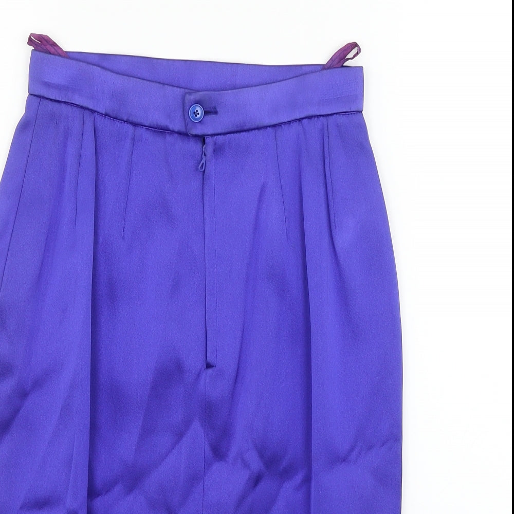 Preworn Womens Blue   A-Line Skirt Size 24 in