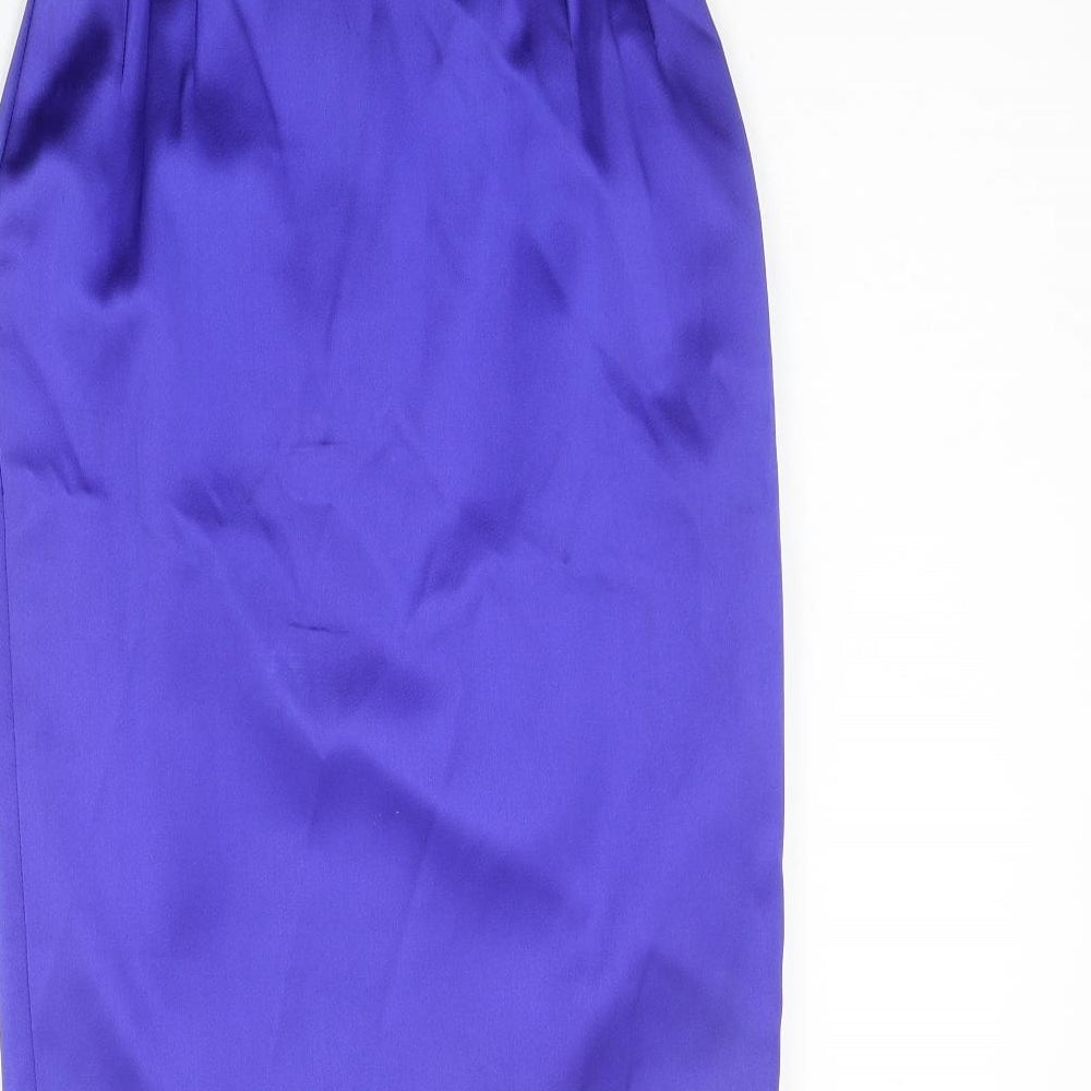 Preworn Womens Blue   A-Line Skirt Size 24 in