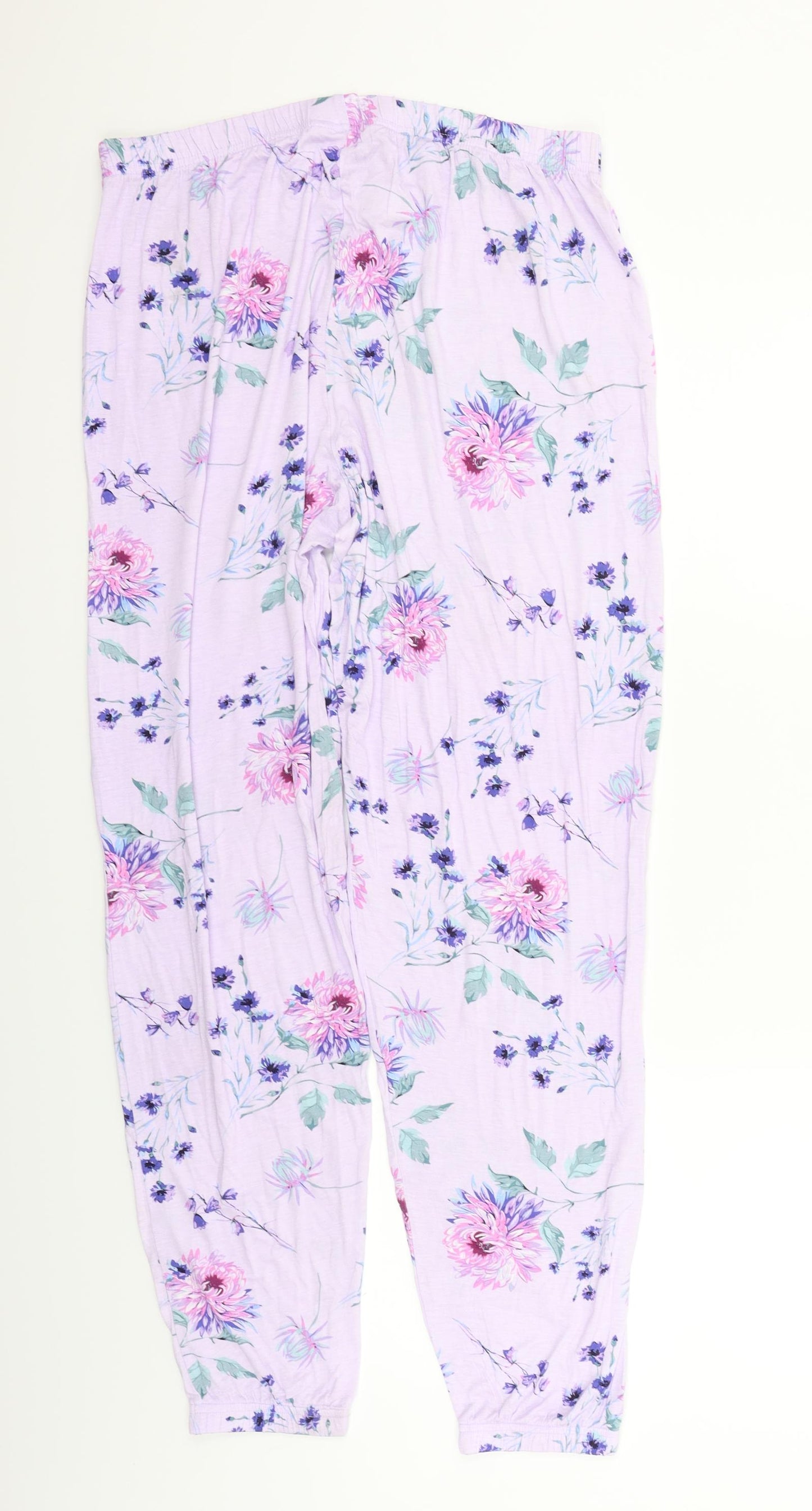 F&F Womens Pink Geometric  Trousers  Size 12 L27 in