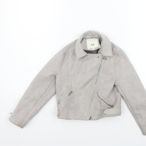 River Island Girls Grey   Jacket Coat Size 5-6 Years