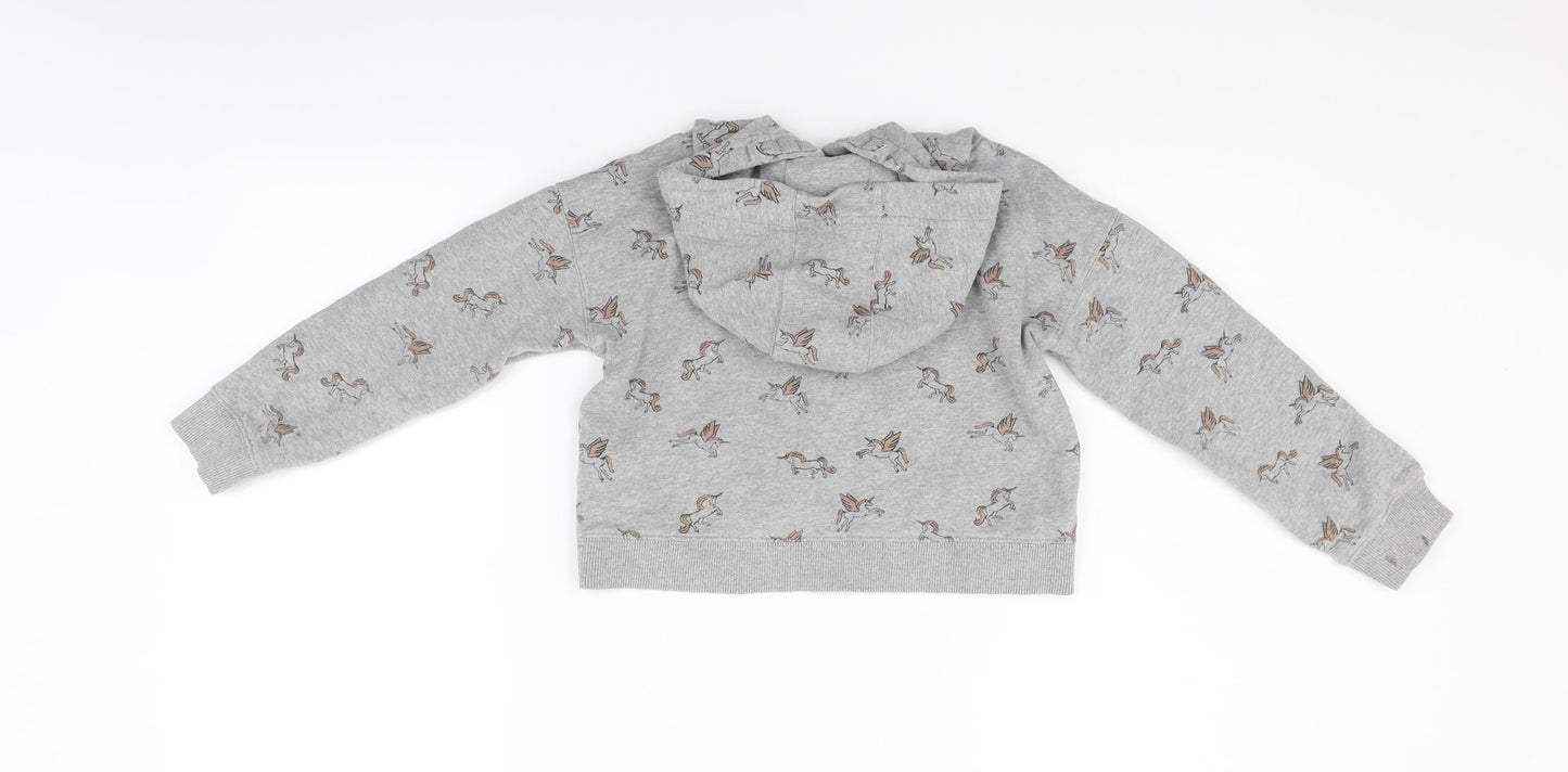 George Boys Grey   Pullover Jumper Size 8 Years  - unicorn