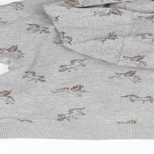 George Boys Grey   Pullover Jumper Size 8 Years  - unicorn