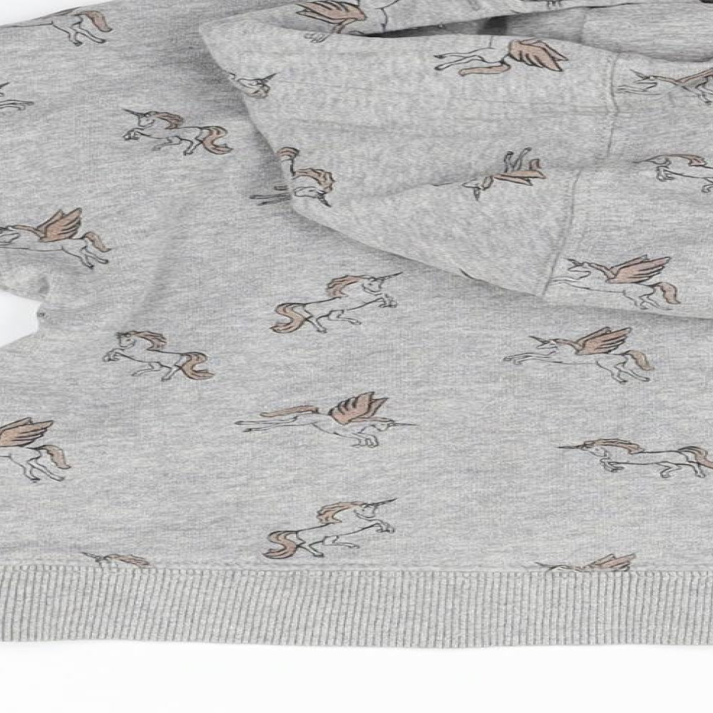 George Boys Grey   Pullover Jumper Size 8 Years  - unicorn