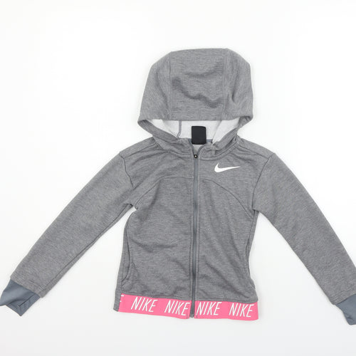 Nike Girls Grey   Full Zip Jumper Size XS  - NIKE