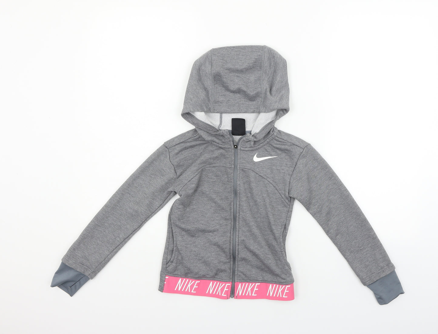Nike Girls Grey   Full Zip Jumper Size XS  - NIKE