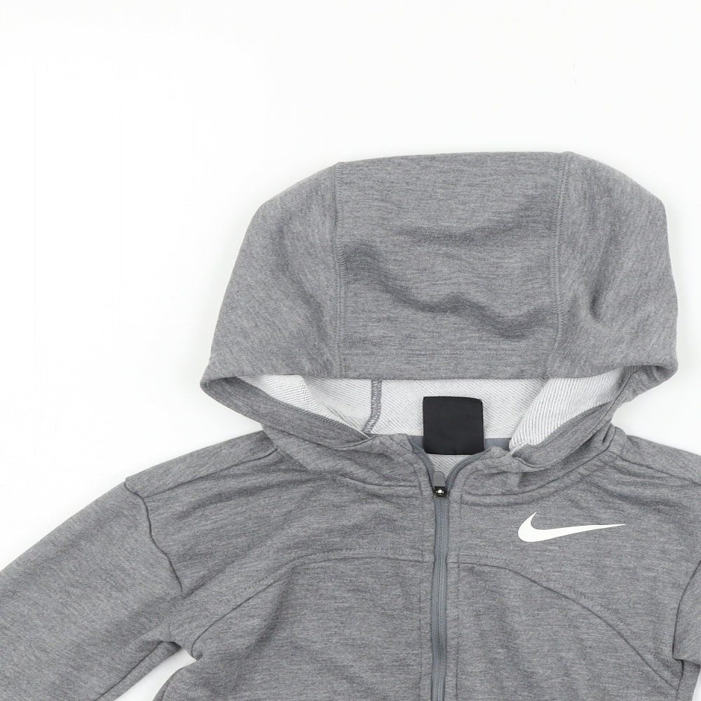 Nike Girls Grey   Full Zip Jumper Size XS  - NIKE