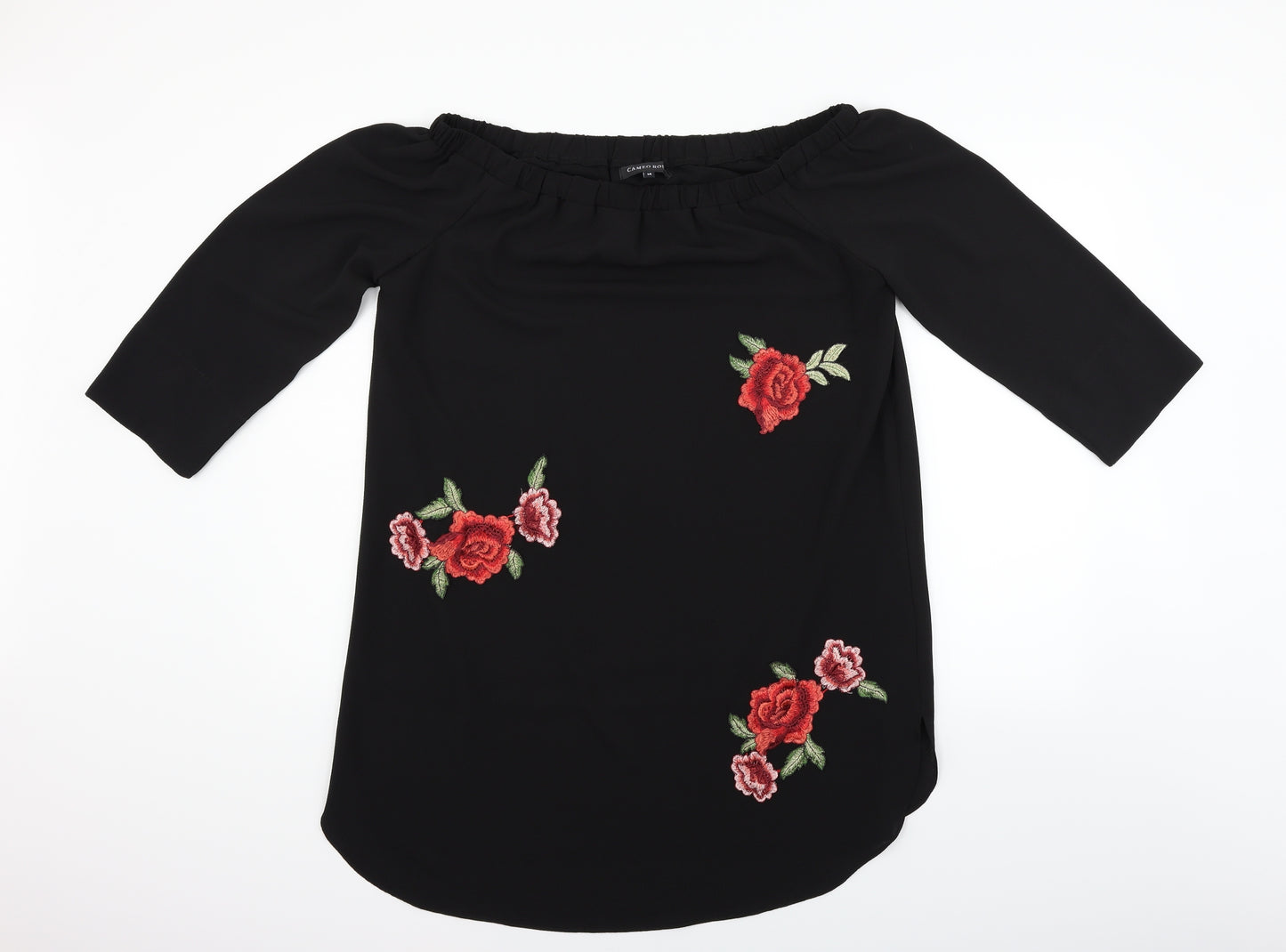 camea rose Womens Black   T-Shirt Dress  Size 14  - rose
