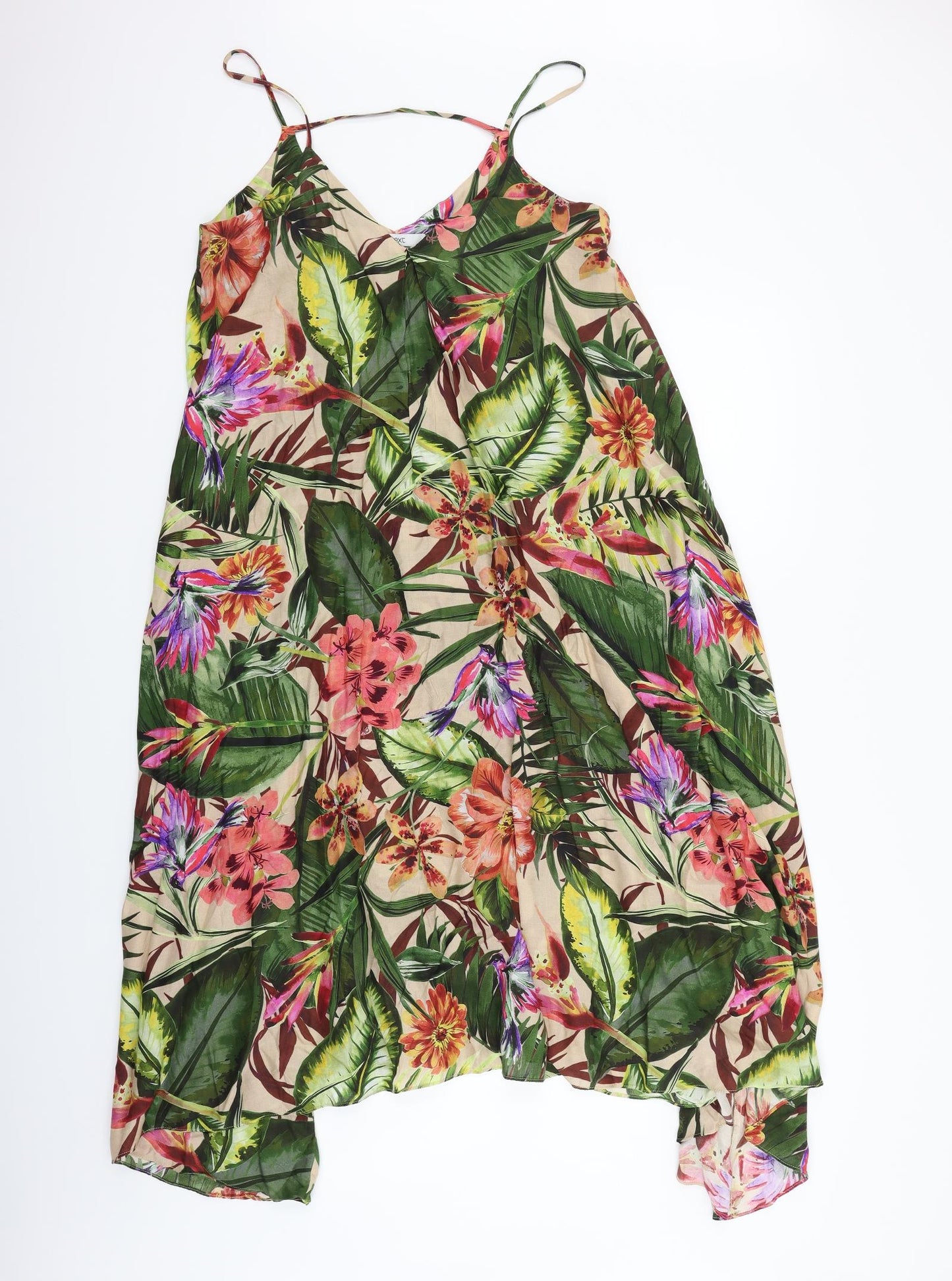 NEXT Womens Green Geometric  Fit & Flare  Size M