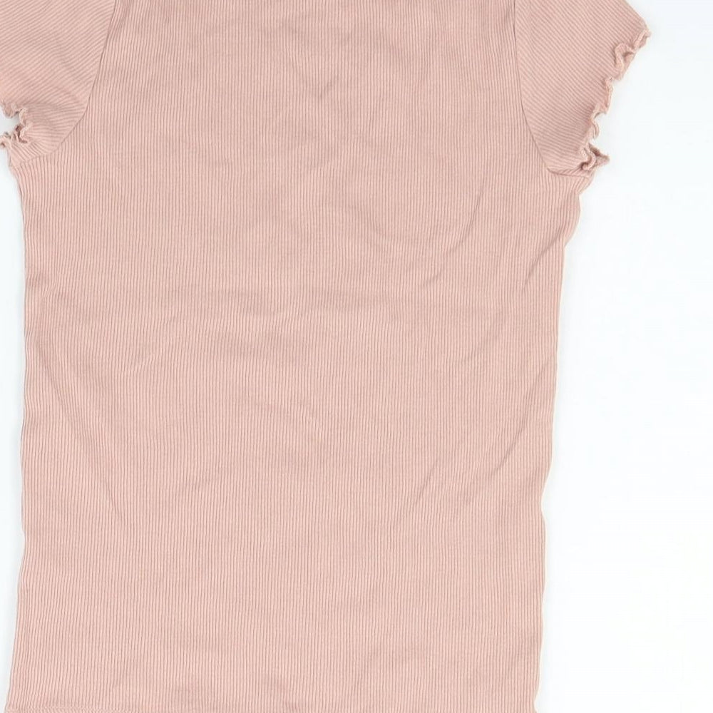 George Girls Pink   Basic T-Shirt Size 8-9 Years
